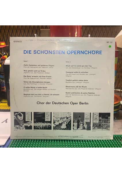 Musik Für Alle - Die Schönsten Opernchöre Nabucco Plak Isviçre Baskı fiyatları