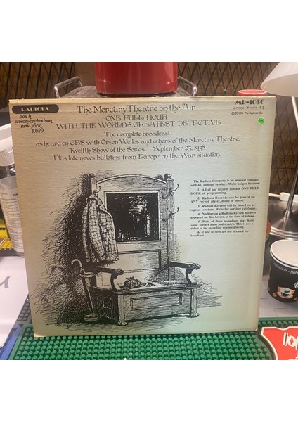 The Mercury Theatre On The Air Starring Orson Welles –the Immortal Sherlock Holmes 1974 Plak Isviçre Baskı