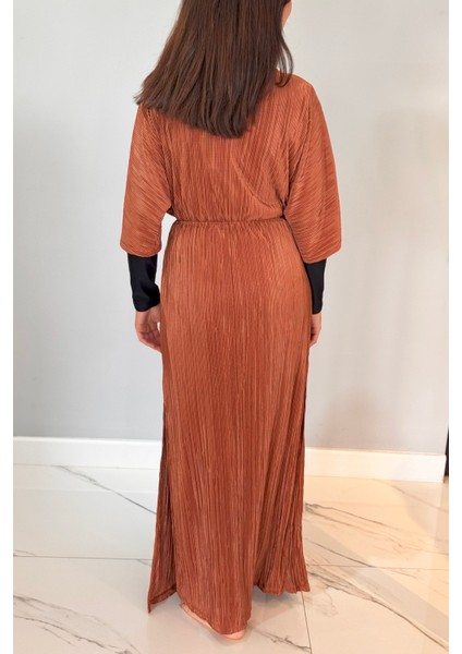 Piliseli Kimono Pareo Kaftan Bağlanabilir RPK004 Kahve modelleri