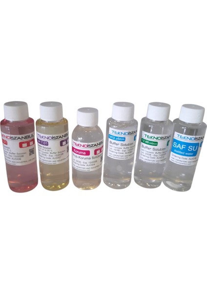 ph 4.01-7.01-Elektrod Koruma-İletkenlik 1413 1288 Kalibrasyon Sıvısı Saf Su 100 Ml