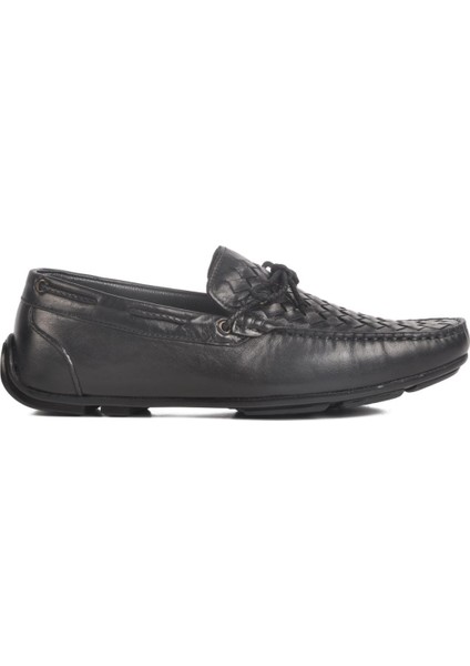 2Y0173SIYAH Hakiki Deri Erkek Loafer modelleri