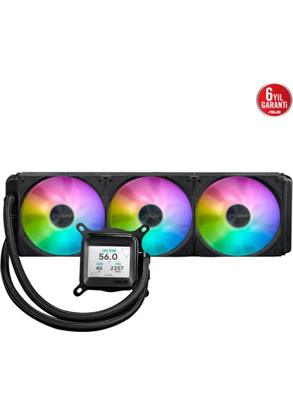 Prıme Lc Argb LCD All-In-One Cpu Sıvı Soğutucu, Yüksek Performanslı Asetek Pompa, Dizi-Zincir Fanlar