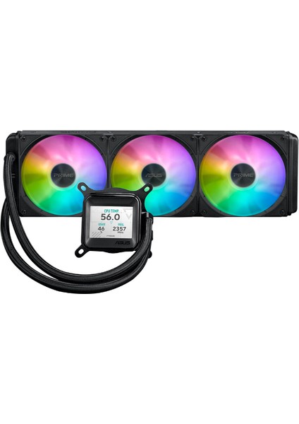 Prıme Lc Argb LCD All-In-One Cpu Sıvı Soğutucu, Yüksek Performanslı Asetek Pompa, Dizi-Zincir Fanlar
