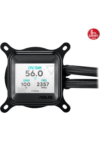 Prıme Lc Argb LCD All-In-One Cpu Sıvı Soğutucu, Yüksek Performanslı Asetek Pompa, Dizi-Zincir Fanlar