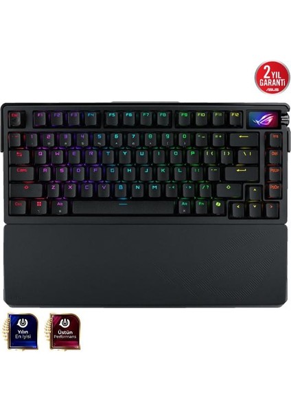 ROG Azoth Extreme NX SNOW/PBT/UK İngilizce RGB Kablosuz Mekanik Oyuncu Klavyesi