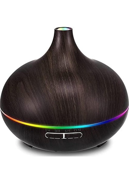 Büyük 500 ml Hava Nemlendirici Ultrasonik Ortam Nemlendirici Oda Nemlendirici Işıklı Buharlı Nemlendirici Ayarlanabilir Zamanlayıcılı Otomatik Kapanma Özelliği Nemlendirici LED Işıklı Buhar Makinesi (Koyu Ahşap) modelleri