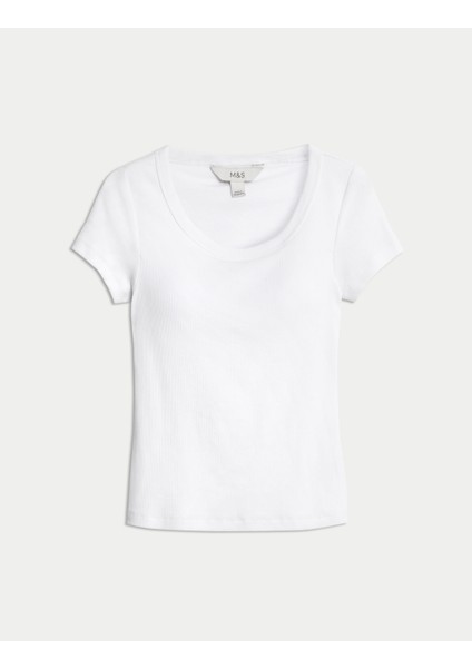 Pamuklu Doku Gizli Sütyen Destekli T-Shirt indirimleri