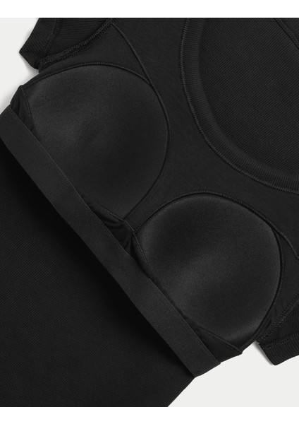 Pamuklu Doku Gizli Sütyen Destekli T-shirt fırsatları