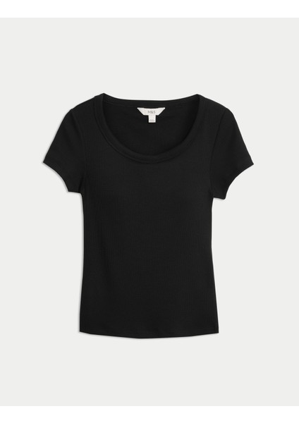 Pamuklu Doku Gizli Sütyen Destekli T-shirt indirimleri