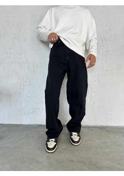 Erkek Baggy Denim Likralı Yeni Sezon Trend Baggy Jean Pantolon