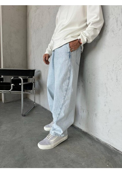 Erkek Baggy Denim Likralı Yeni Sezon Trend Baggy Jean Pantolon fiyatları