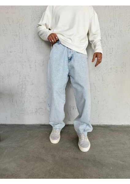 Erkek Baggy Denim Likralı Yeni Sezon Trend Baggy Jean Pantolon modelleri