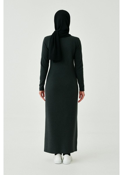 Uzun Kollu Fitilli Bisiklet Sıfır Yaka Terletmeyen Pamuklu Içlik Uzun Elbise Astar Tesettür modelleri
