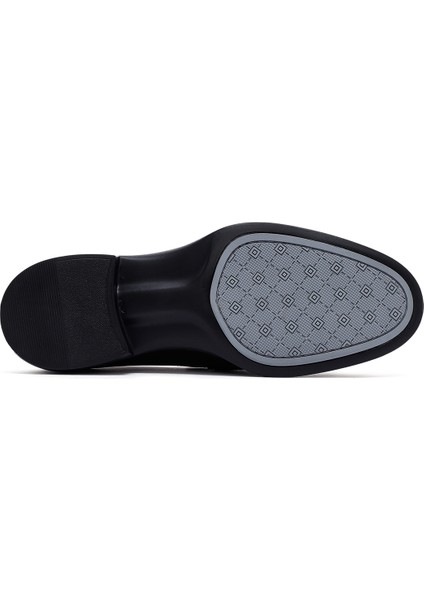 Erkek Siyah Deri Klasik Loafer 25SFD724122