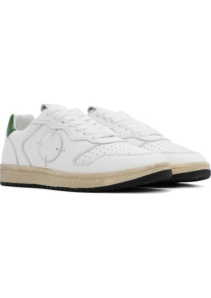 Acbc x Derimod Kadın Beyaz Bağcıklı Deri Sneaker 25SFD435414