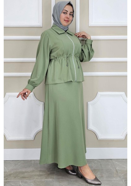 Kadın Fermuarlı Bağcıklı Tesettür Takım fiyatları