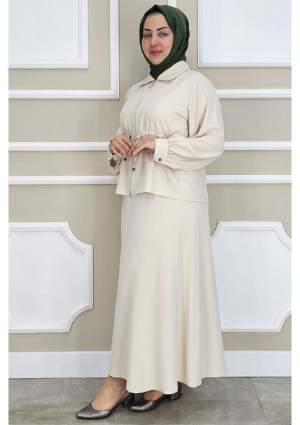 Kadın Fermuarlı Bağcıklı Tesettür Takım fiyatları