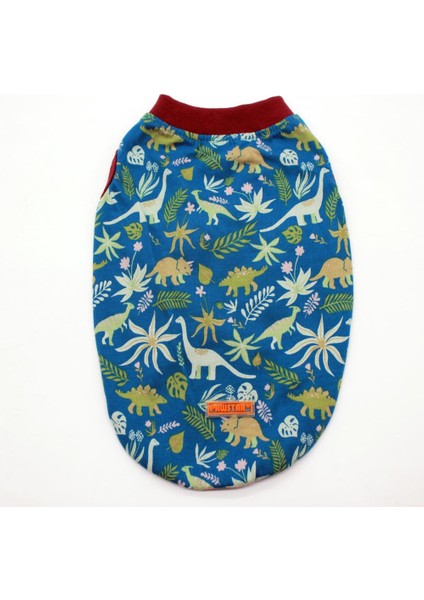 Dino Büyük Köpek Tişörtü - Köpek Kıyafeti (15 Kg-45 Kg)