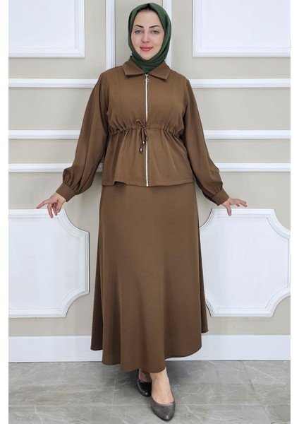 Kadın Fermuarlı Bağcıklı Tesettür Takım fırsatları