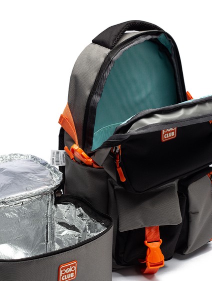 Çok Cepli Okul Çantası ve Termal Beslenme Çantası 2’li Takım MYP2080 Mavi fırsatları