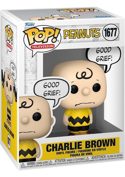 Pop! Peanuts, Charlie Brown Vinil Koleksiyon Figürü, Klasik Çizgi Film Hayranları Için