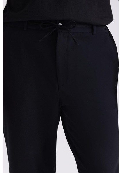 Siyah Comfort Fit Beli Lastikli Jogger Pantolon modelleri
