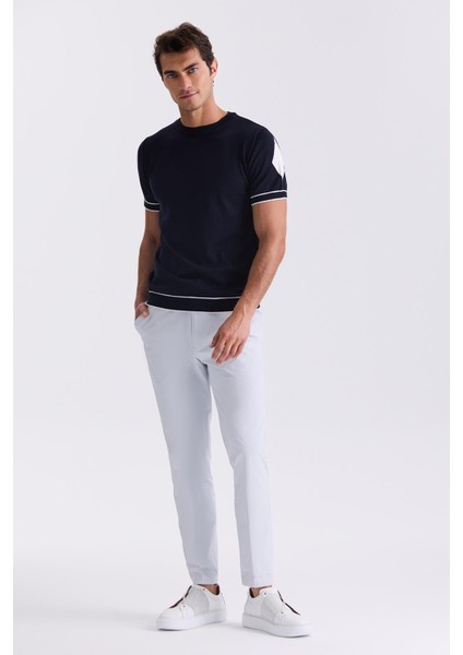 Açık Mavi Comfort Fit Beli Lastikli Jogger Pantolon fiyatları