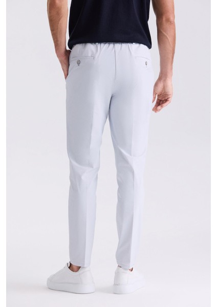 Açık Mavi Comfort Fit Beli Lastikli Jogger Pantolon fırsatları