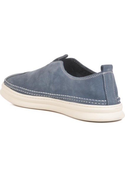 2Y0107 Mavi Nubuk Hakiki Deri Erkek Günlük Ayakkabı fırsatları