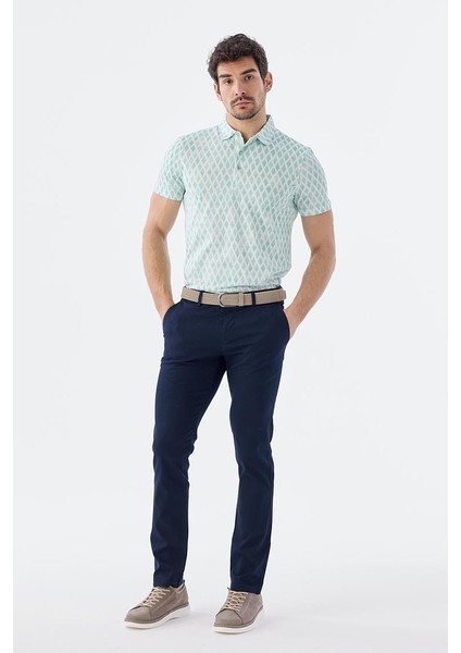 Lacivert Extra Slim Fit Yan Cep Spor Pantolon