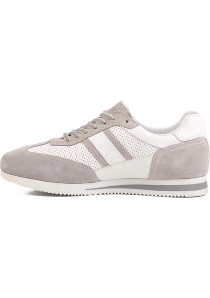 4Y1546 Gri-Beyaz Hakiki Deri Erkek Sneaker fiyatları