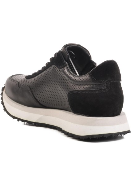 4Y2187 Siyah-Beyaz Hakiki Deri Erkek Sneaker fırsatları