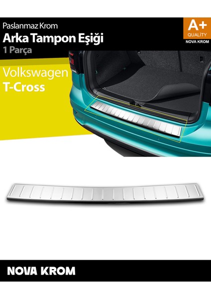 Vw T-Cross Krom Arka Tampon Eşiği 2019 Üzeri