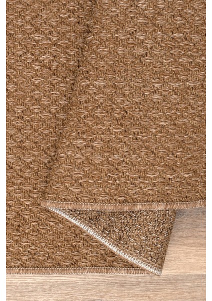 Juteks Naturel Jüt Halı Örme Kilim Sisal Hasır Halı Yıkanabilir Mutfak Balkon Halısı Kaymaz Taban