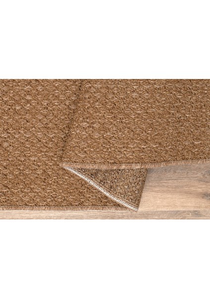 Juteks Naturel Jüt Halı Örme Kilim Sisal Hasır Halı Yıkanabilir Mutfak Balkon Halısı Kaymaz Taban