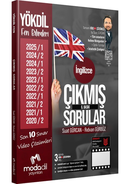 Yayınları YÖKDİL Fen Çıkmış Sorular Tamamı Video Çözümlü