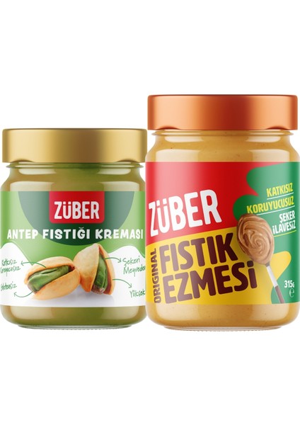 Antep Fıstığı Kreması 200 G + Original Fıstık Ezmesi 315 G