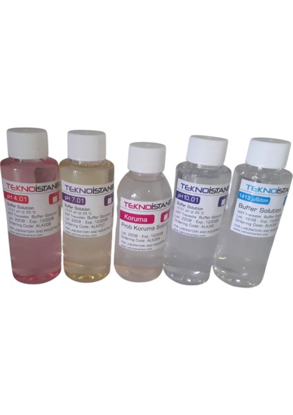 Ph 4.01-7.01-10.01 - Elektrod Koruma - 1413 Iletkenlik Kalibrasyon Sıvısı 100 ml
