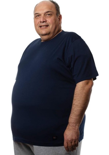 M-221 Erkek T-Shirt Süprem Bisiklet Yaka Kısa Kol 2xl Lacivert fiyatları