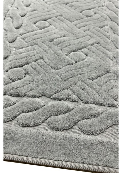 Daniel Gri Cotton 2'li Set 60x100 Cm 50x60 Cm Pamuklu Banyo Paspas Seti Tpmk