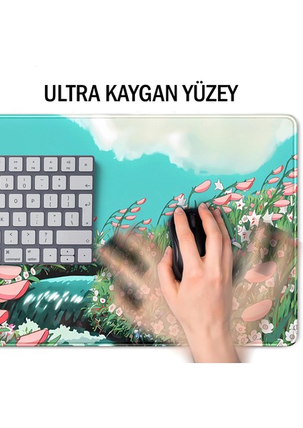 Gaming Oyuncu Xl Mouse Pad Kaydırmaz Dikişli Mousepad 80X30 cm