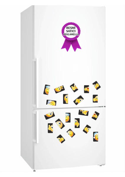 Emojiler Puzzle Magnet Seti 10 Adet, 20 Parça Dikkat Geliştiren Zeka Oyunu, Çocuk Oyalayan Oyuncak