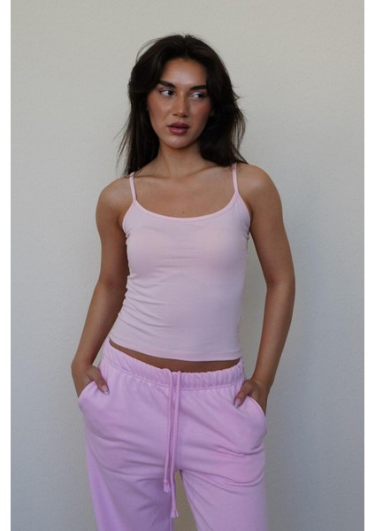 Pembe Askılı Basic Kadın Atlet MG2094