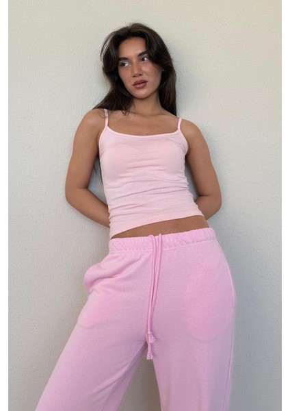 Pembe Askılı Basic Kadın Atlet MG2094