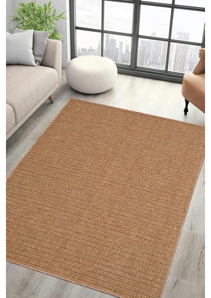 Juteks Naturel Jüt Halı Örme Kilim Sisal Hasır Halı Yıkanabilir Mutfak Balkon Halısı Kaymaz Taban