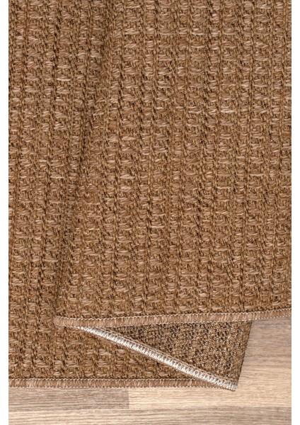 Juteks Naturel Jüt Halı Örme Kilim Sisal Hasır Halı Yıkanabilir Mutfak Balkon Halısı Kaymaz Taban