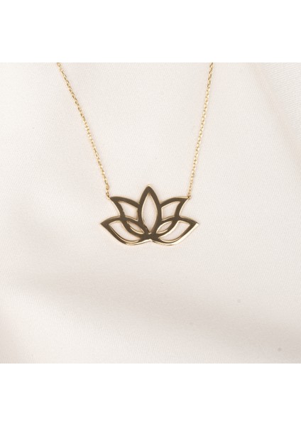 Gümüş Kolye - Lotus 925 Ayar Gümüş Kolye