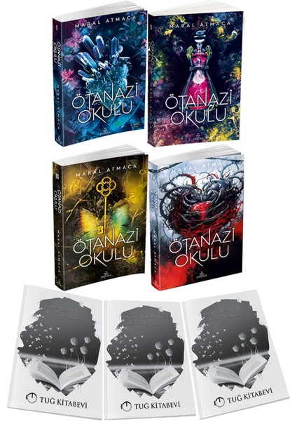 Ötanazi Okulu 1-2-3-4 Karton Kapak Set Maral Atmaca 4 Kitap + Hediyeli