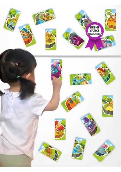 Evler Puzzle Magnet Seti 9 Adet, 18 Parça Dikkat Geliştiren Zeka Oyunu, Çocuk Oyalayan Oyuncak