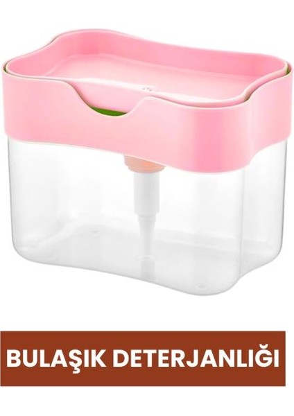 3’lü Bulaşık Temizlik Seti, Pompalı Hazneli Bulaşık Deterjanlığı + Bulaşık Fırçası + Lavabo Pompası modelleri